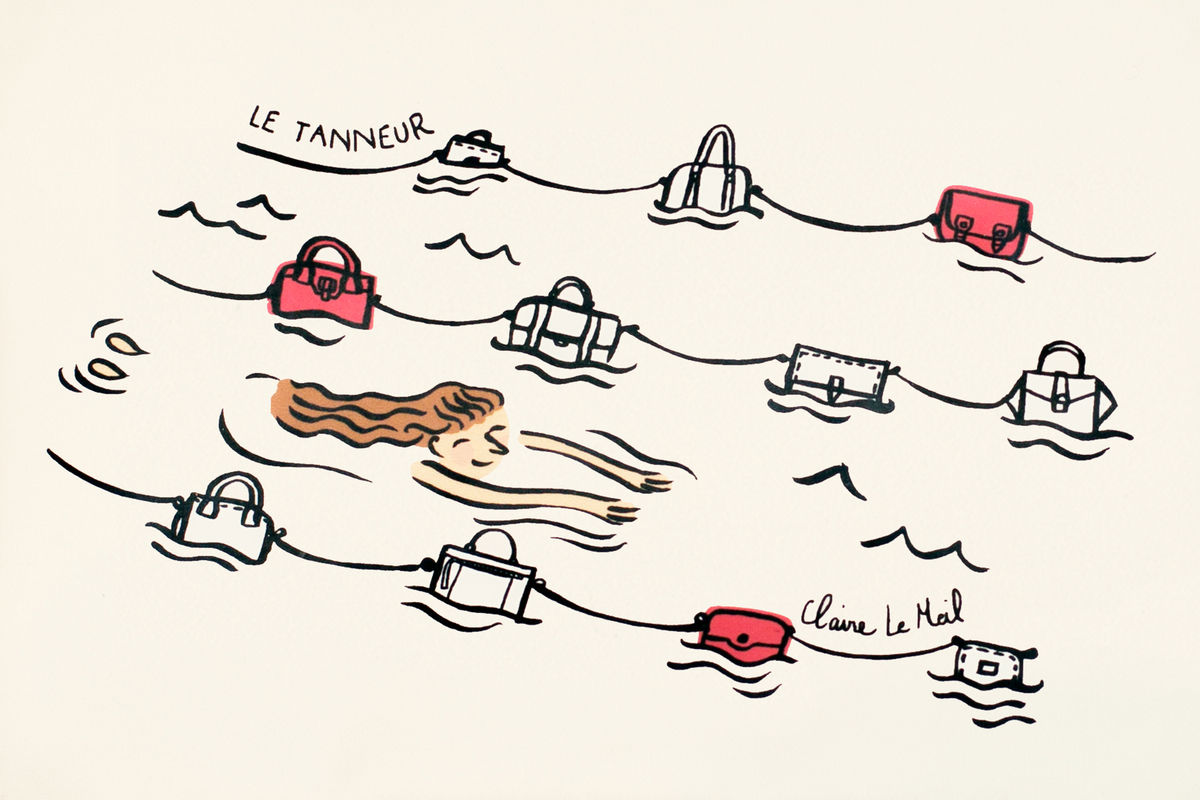 Pochettes Claire Le Meil x Le Tanneur 2015